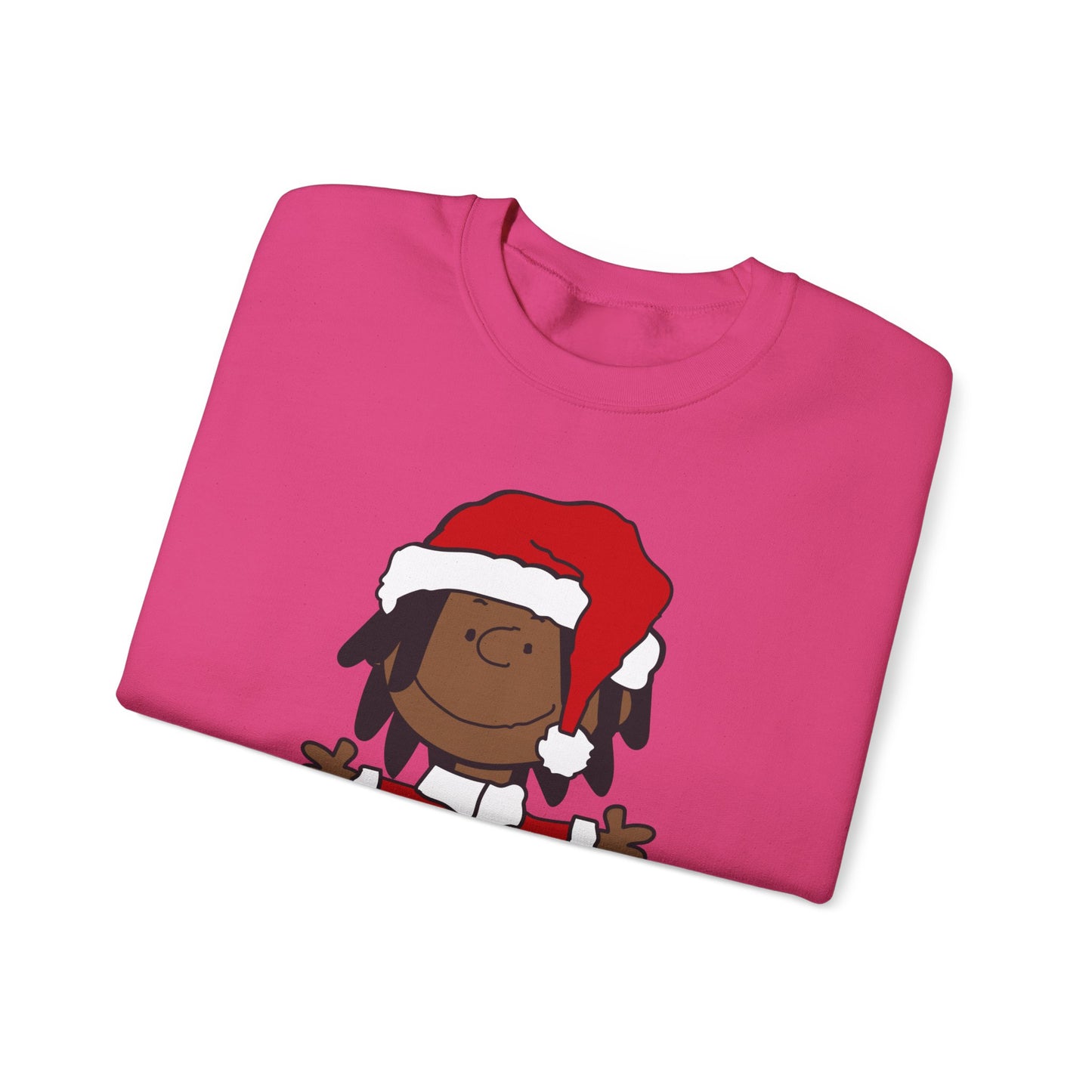 Black Santa Christmas Shirt – Holiday Graphic Tee for Women & Men | Keisha & Friends