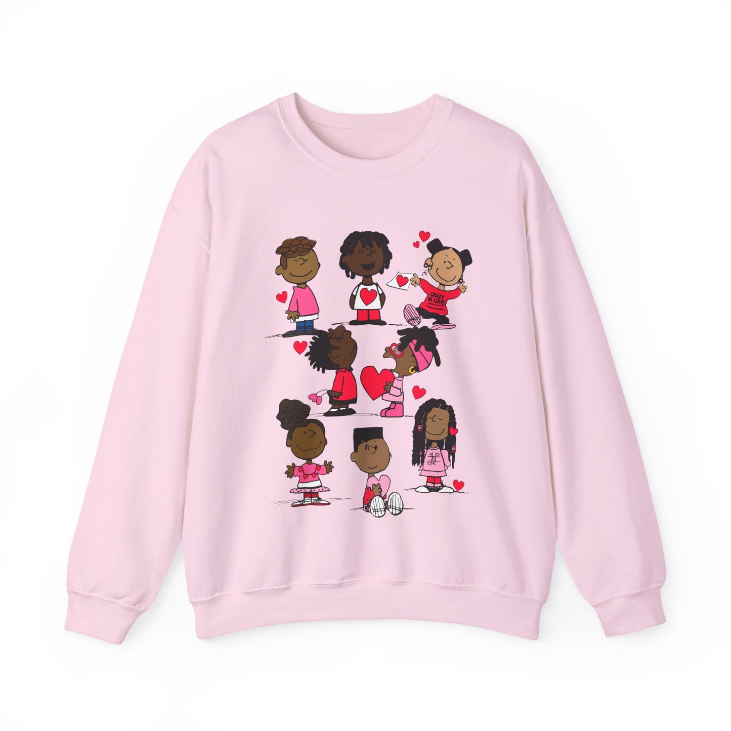 Copy of Black Charlie Brown Characters Valentine's Day Shirt