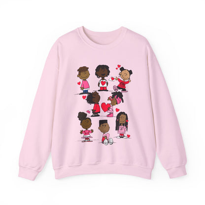 Copy of Black Charlie Brown Characters Valentine's Day Shirt