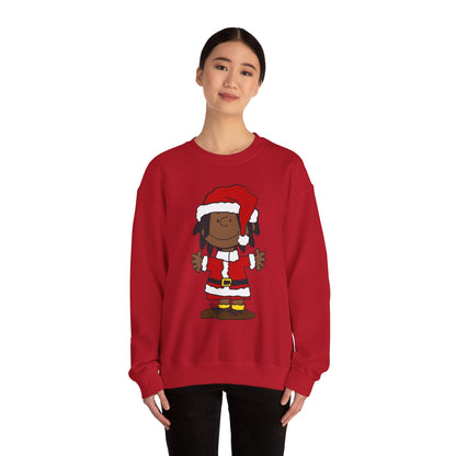 Black Santa Christmas Shirt – Holiday Graphic Tee for Women & Men | Keisha & Friends