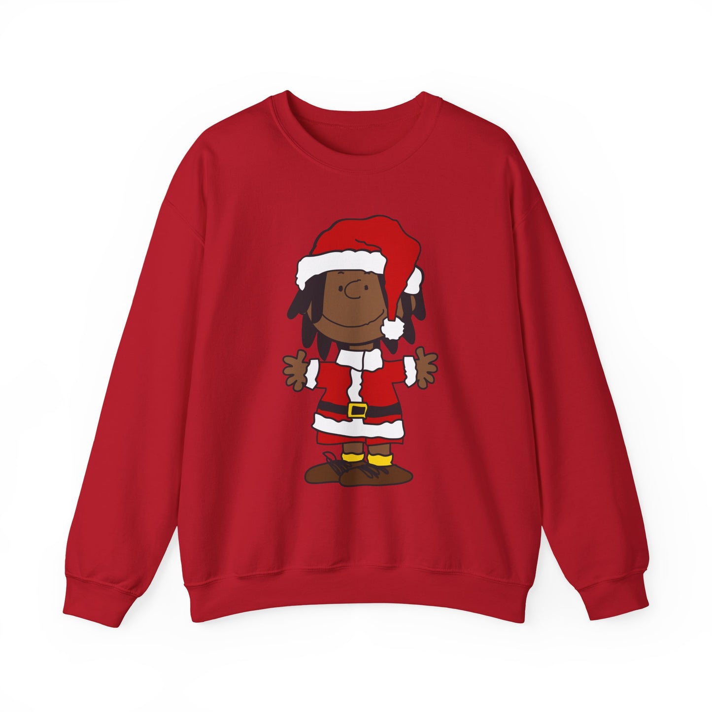 Black Santa Christmas Shirt – Holiday Graphic Tee for Women & Men | Keisha & Friends