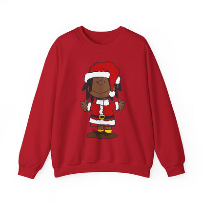 Black Santa Christmas Shirt – Holiday Graphic Tee for Women & Men | Keisha & Friends