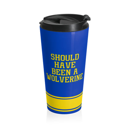 Simeon Wolverines Stainless Steel Travel Mug | Football SZN