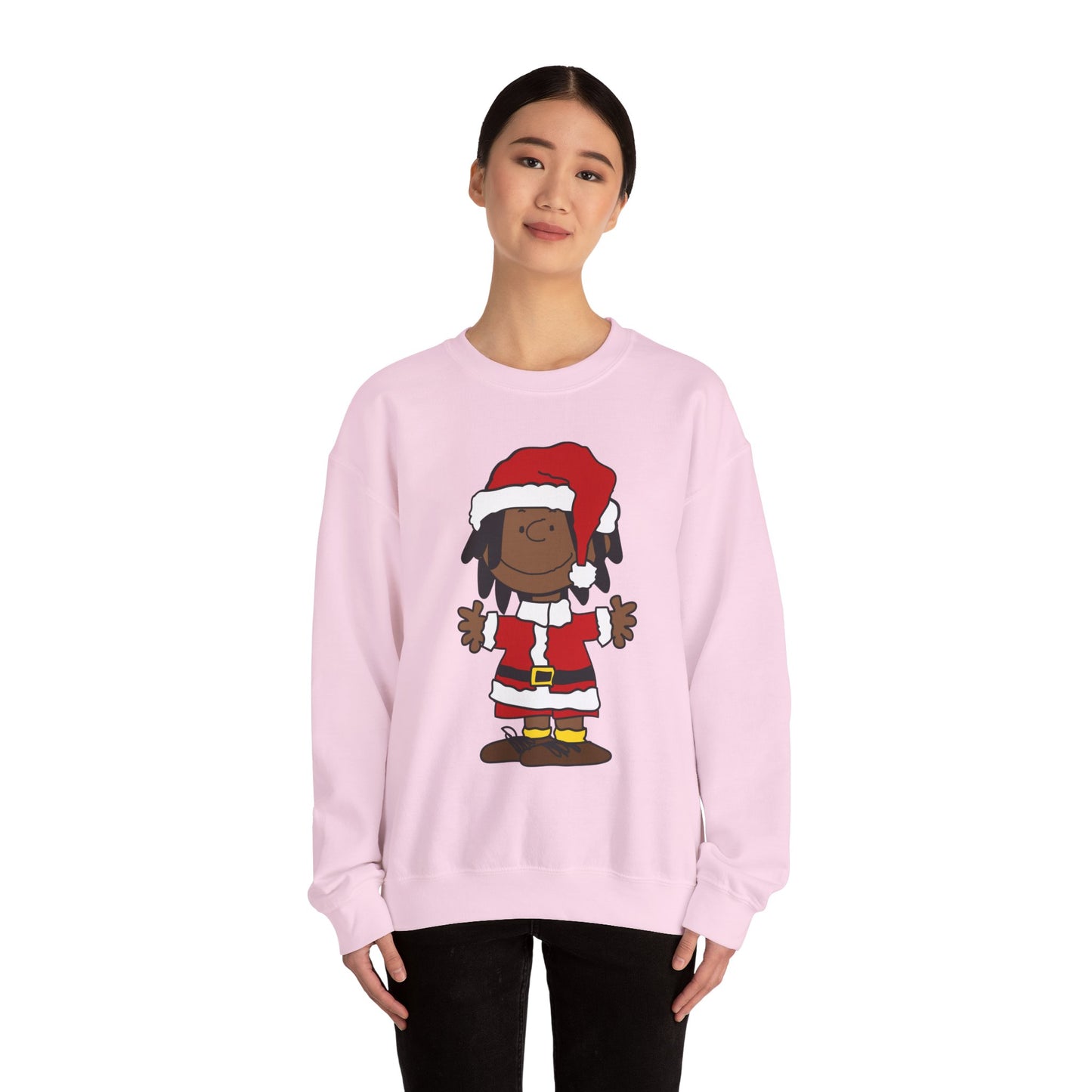 Black Santa Christmas Shirt – Holiday Graphic Tee for Women & Men | Keisha & Friends
