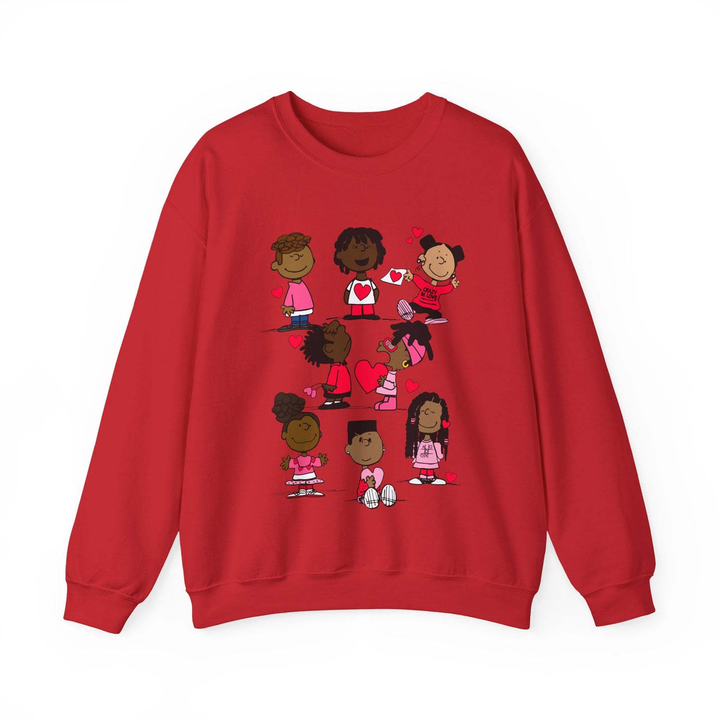 Copy of Black Charlie Brown Characters Valentine's Day Shirt
