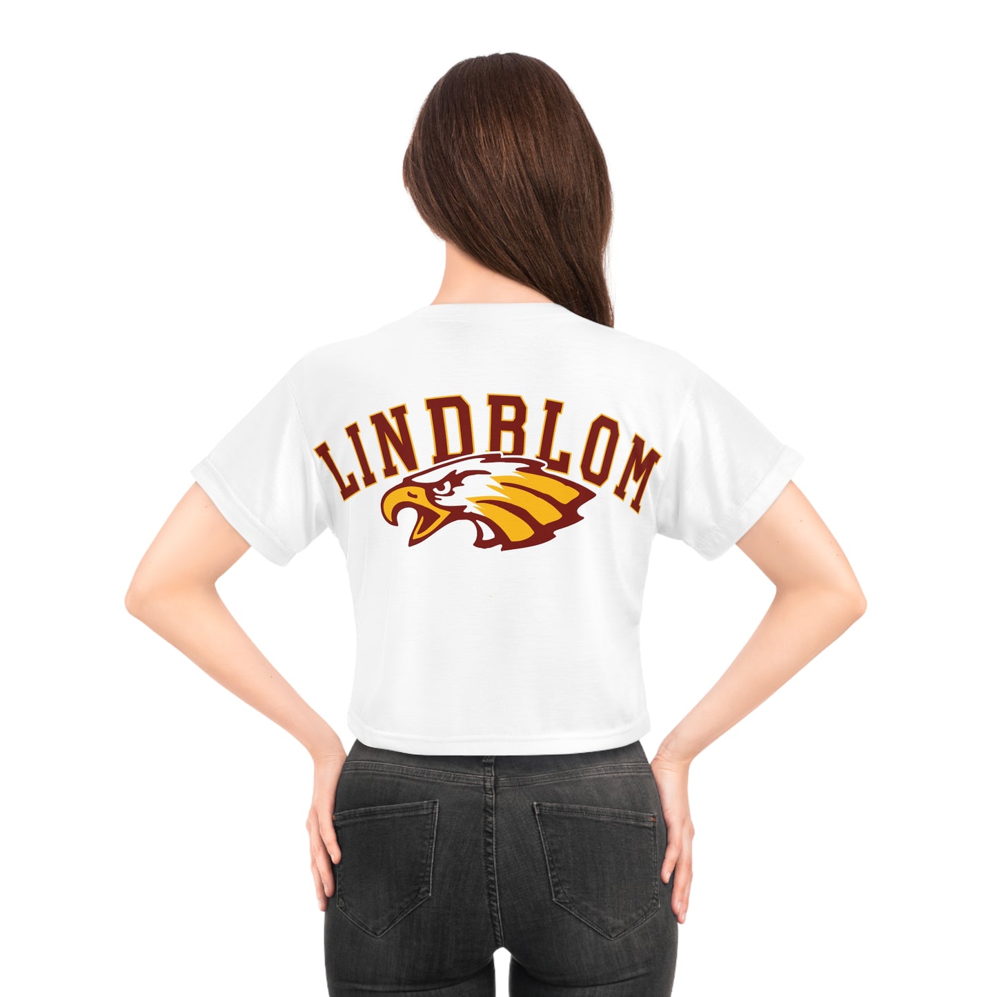 Lindblom Eagles | Lindblom Math and Science Academy Crop Top