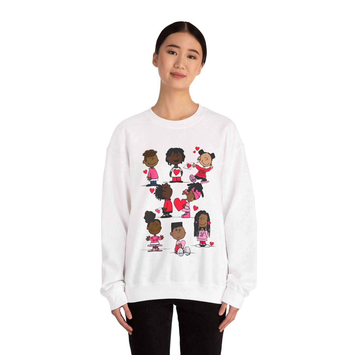Copy of Black Charlie Brown Characters Valentine's Day Shirt