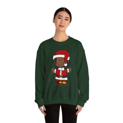 Black Santa Christmas Shirt – Holiday Graphic Tee for Women & Men | Keisha & Friends