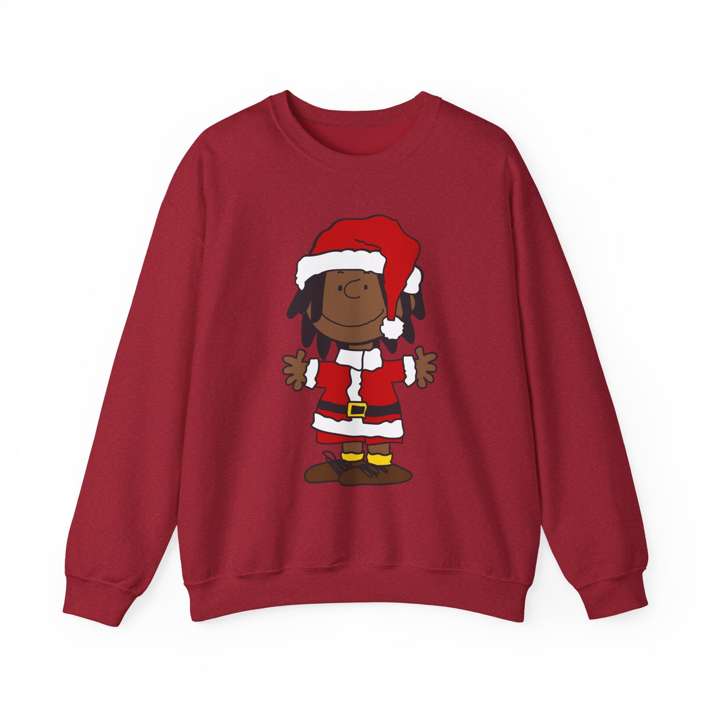 Black Santa Christmas Shirt – Holiday Graphic Tee for Women & Men | Keisha & Friends