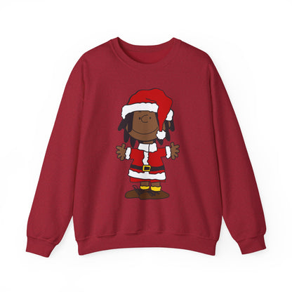 Black Santa Christmas Shirt – Holiday Graphic Tee for Women & Men | Keisha & Friends