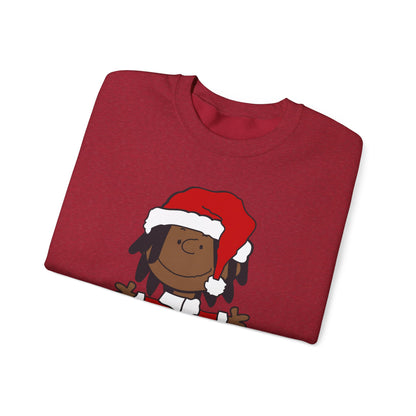Black Santa Christmas Shirt – Holiday Graphic Tee for Women & Men | Keisha & Friends