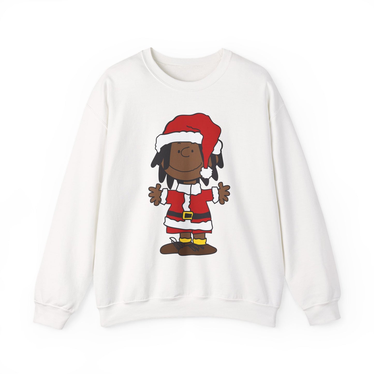 Black Santa Christmas Shirt – Holiday Graphic Tee for Women & Men | Keisha & Friends