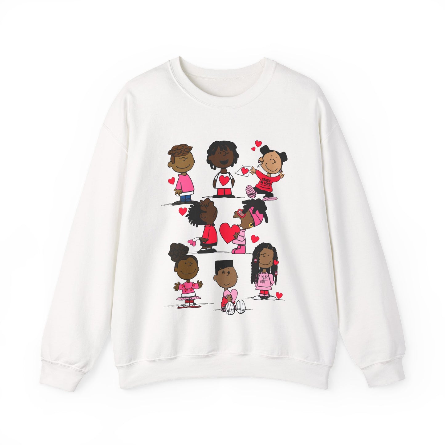 Copy of Black Charlie Brown Characters Valentine's Day Shirt