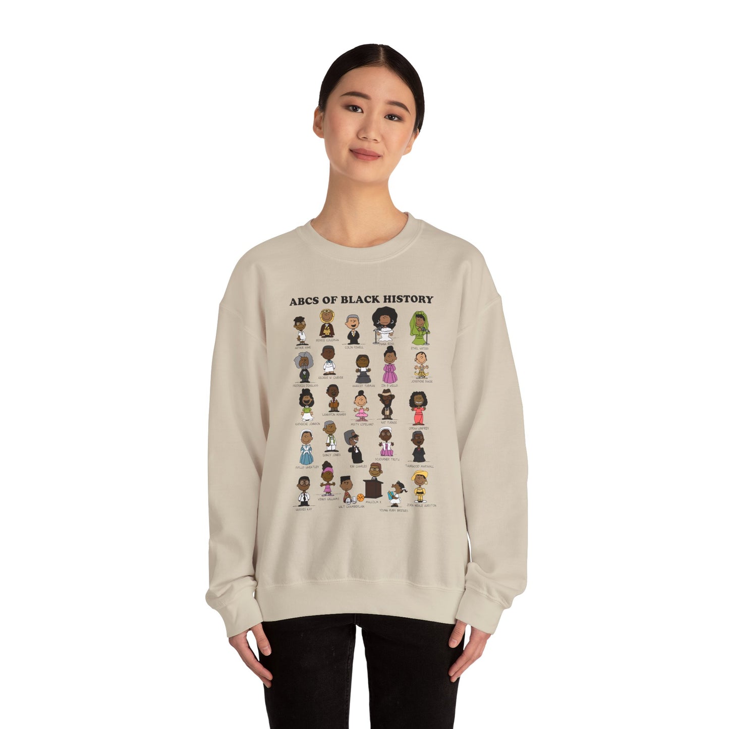 Copy of ABCs of Black History Unisex Heavy Blend™ Crewneck Sweatshirt