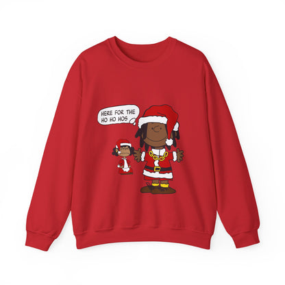 Black Santa Christmas Shirt – Holiday Graphic Tee for Women & Men | Keisha & Friends