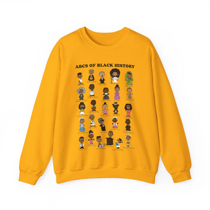 ABCs of Black History Unisex Heavy Blend™ Crewneck Sweatshirt