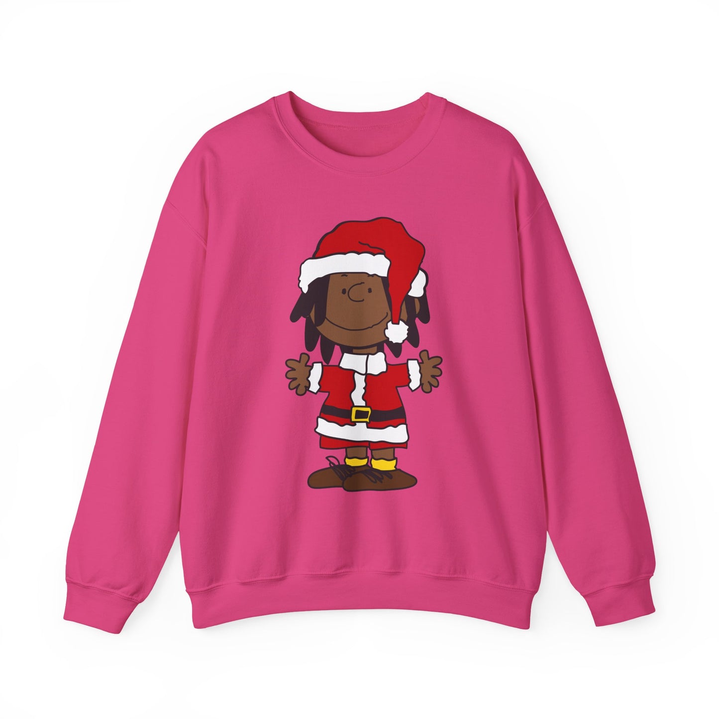 Black Santa Christmas Shirt – Holiday Graphic Tee for Women & Men | Keisha & Friends