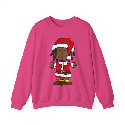 Black Santa Christmas Shirt – Holiday Graphic Tee for Women & Men | Keisha & Friends