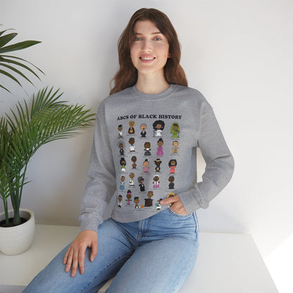 ABCs of Black History Unisex Heavy Blend™ Crewneck Sweatshirt