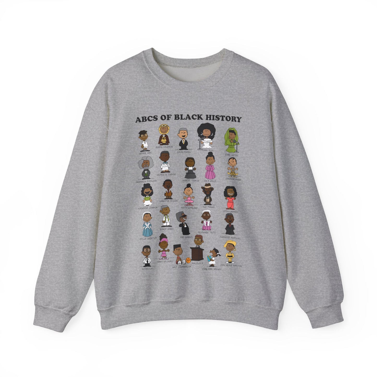 ABCs of Black History Unisex Heavy Blend™ Crewneck Sweatshirt