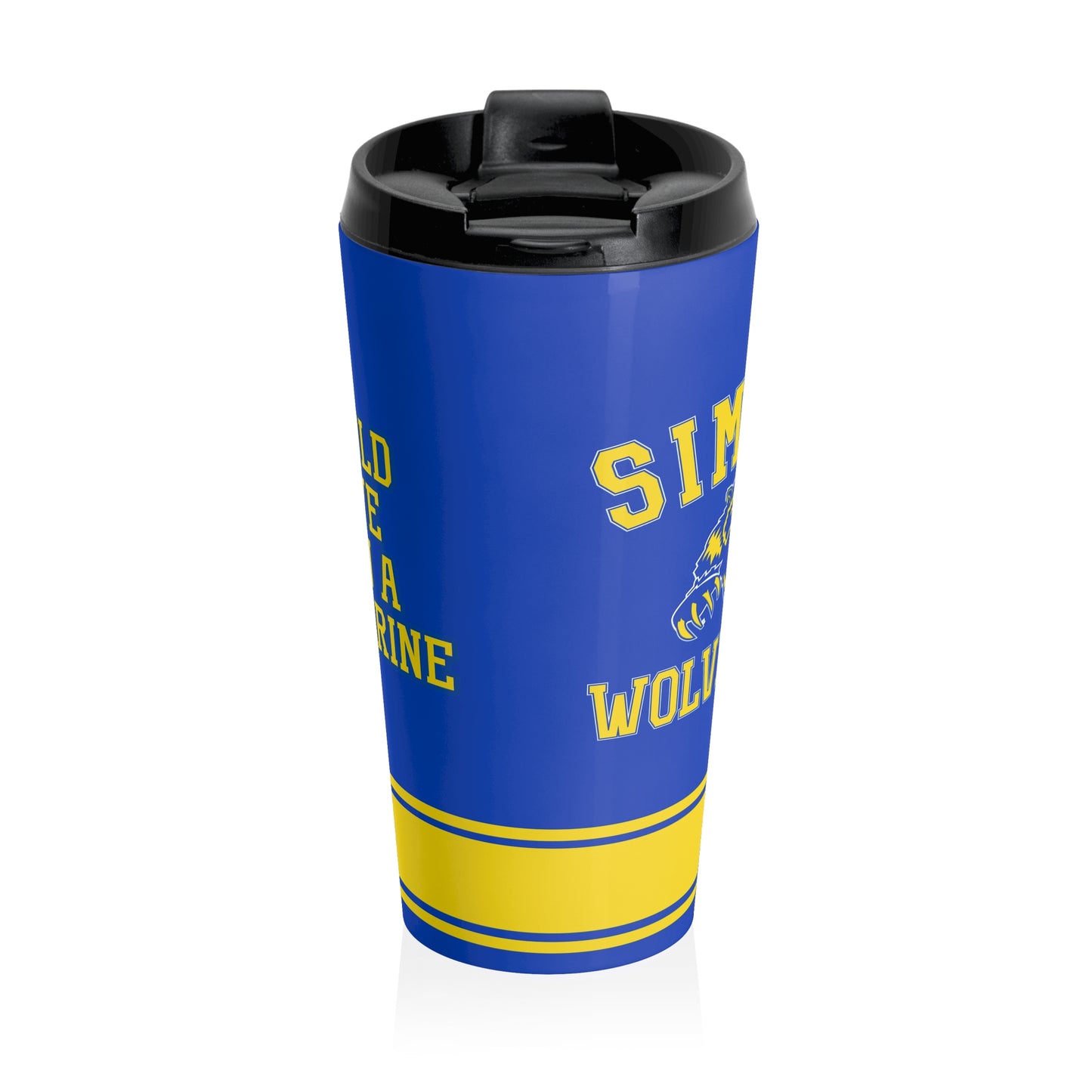 Simeon Wolverines Stainless Steel Travel Mug | Football SZN