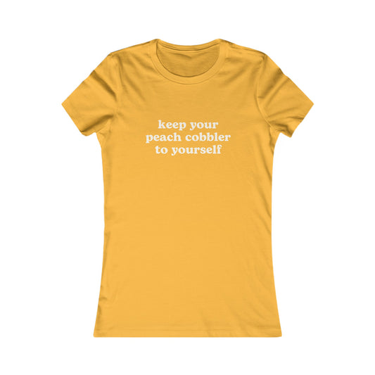 Funny Quote Dr Umar Women's Fit Tee | Peach Cobbler Shirt