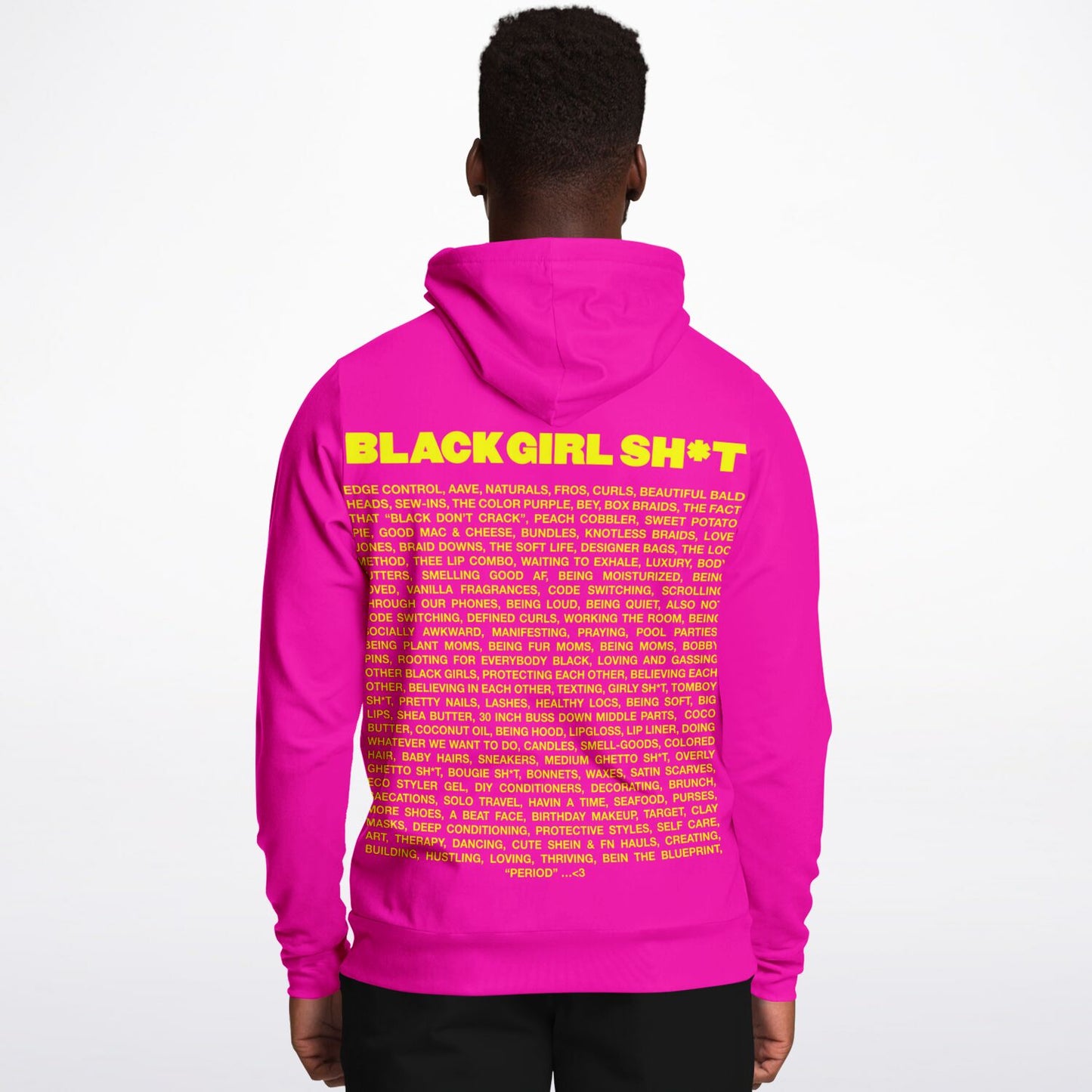 Real Black Girl Sh*t Hoodie Pink