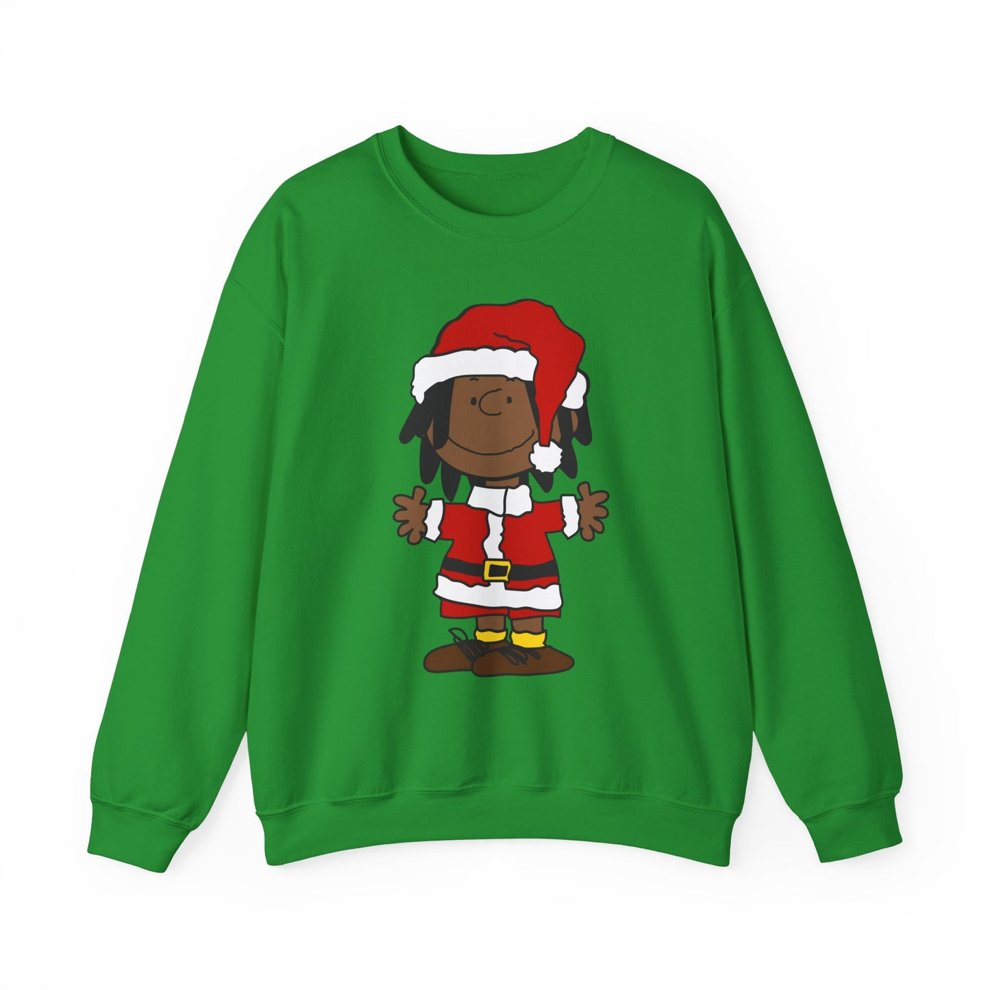 Black Santa Christmas Shirt – Holiday Graphic Tee for Women & Men | Keisha & Friends