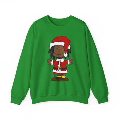 Black Santa Christmas Shirt – Holiday Graphic Tee for Women & Men | Keisha & Friends