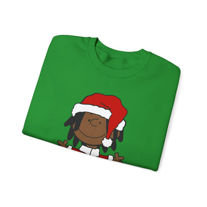 Black Santa Christmas Shirt – Holiday Graphic Tee for Women & Men | Keisha & Friends