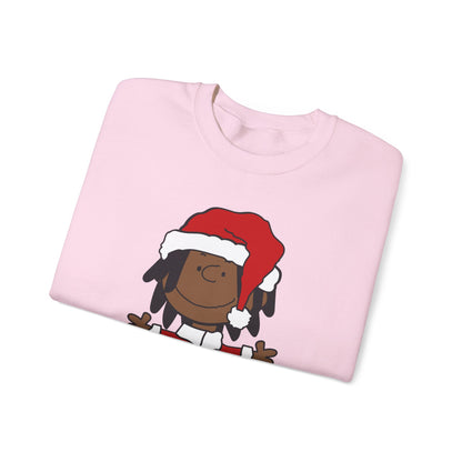 Black Santa Christmas Shirt – Holiday Graphic Tee for Women & Men | Keisha & Friends