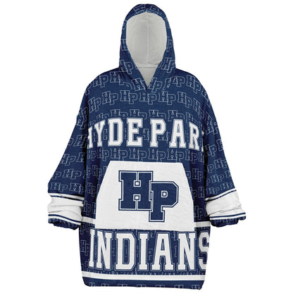 Hyde Park Career Academy Snug Hoodie | Hoodie Blanket | Hyde Park Indians | Hyde Park Thunderbirds | Football SZN