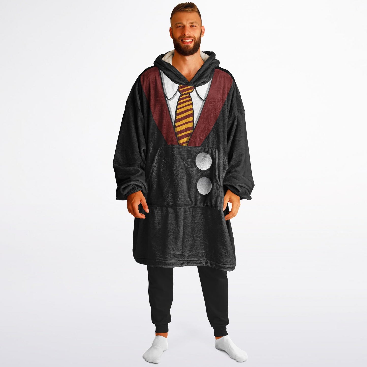 Gryffindor Hoodie Blanket Black