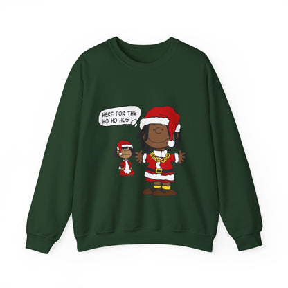 Black Santa Christmas Shirt – Holiday Graphic Tee for Women & Men | Keisha & Friends