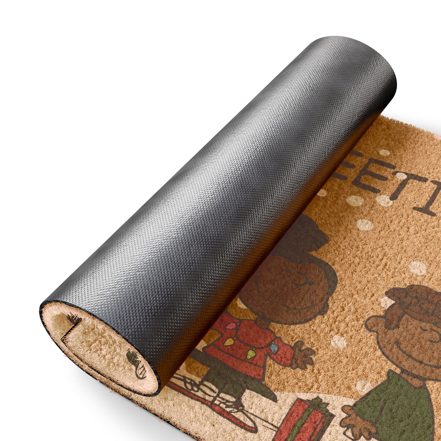 Doormat Christmas Seasons Greeting Design Black Characters | Keisha & Friends