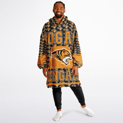 Bogan High School Snug Hoodie | Hoodie Blanket | Bogan Bengals | Football SZN