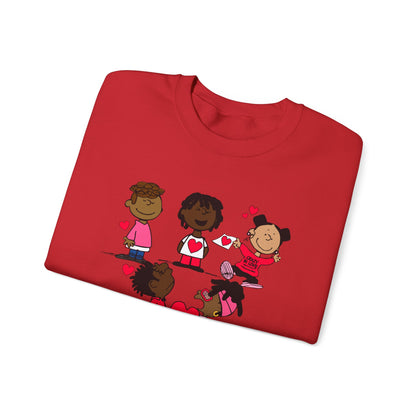 Copy of Black Charlie Brown Characters Valentine's Day Shirt