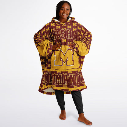 Marshall Metropolitan High School Snug Hoodie | Hoodie Blanket | Marshall Commandos | Football SZN