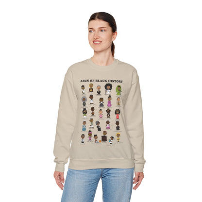 ABCs of Black History Unisex Heavy Blend™ Crewneck Sweatshirt