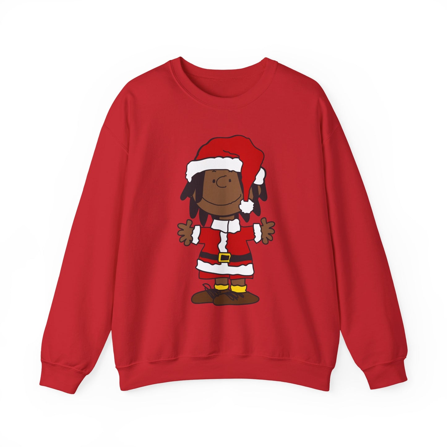 Black Santa Christmas Shirt – Holiday Graphic Tee for Women & Men | Keisha & Friends