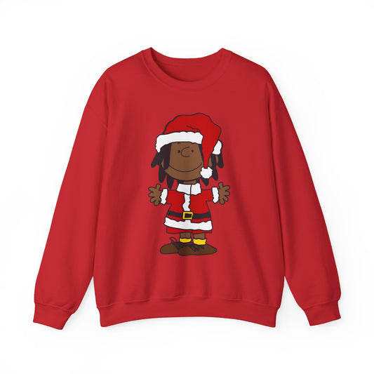 Black Santa Christmas Shirt – Holiday Graphic Tee for Women & Men | Keisha & Friends