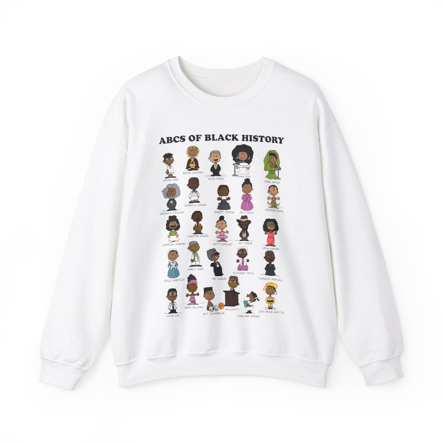 ABCs of Black History Unisex Heavy Blend™ Crewneck Sweatshirt