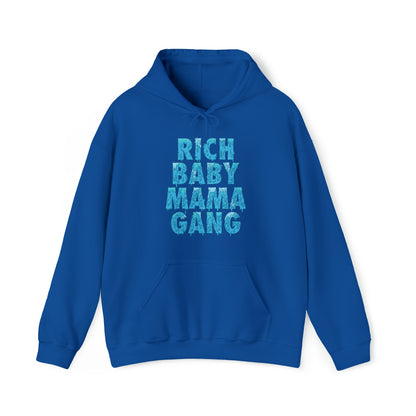 Blue Rich Baby Mama Gang $ Hoodie