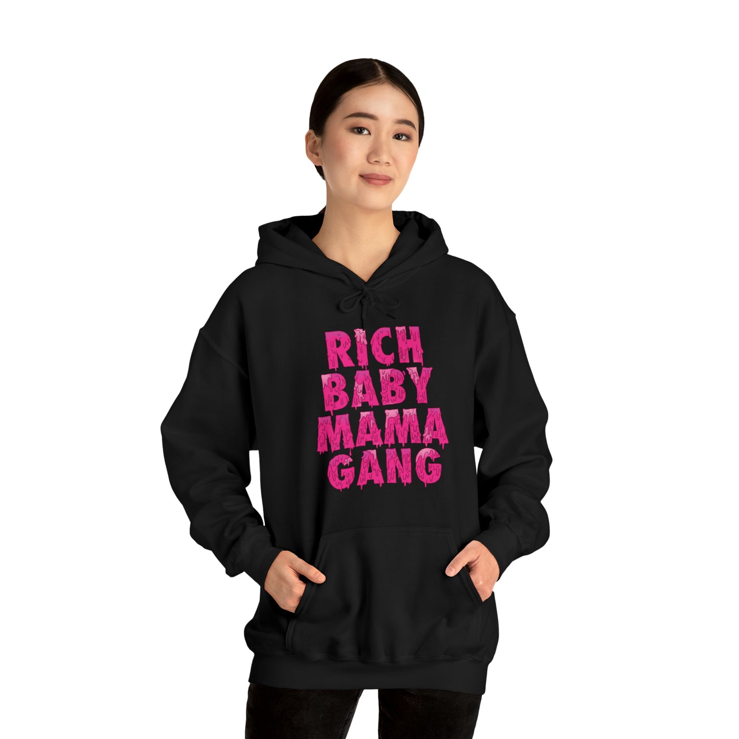 Pink Rich Baby Mama Gang $ Hoodie