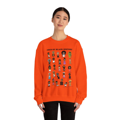 ABCs of Black History Unisex Heavy Blend™ Crewneck Sweatshirt