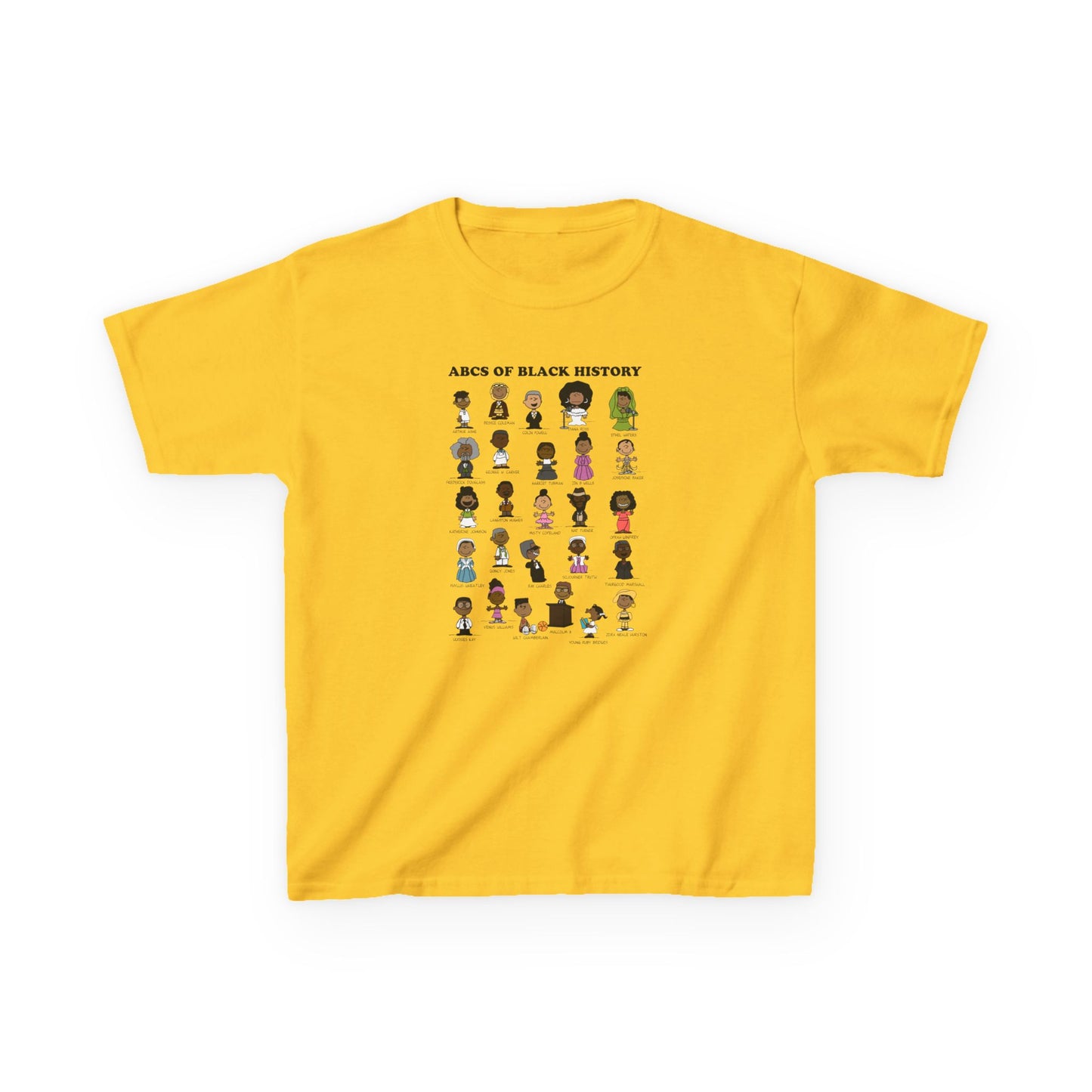 ABCs of Black History Kids Heavy Cotton™ Tee