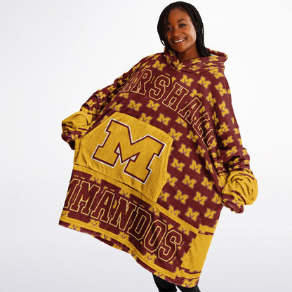 Marshall Metropolitan High School Snug Hoodie | Hoodie Blanket | Marshall Commandos | Football SZN