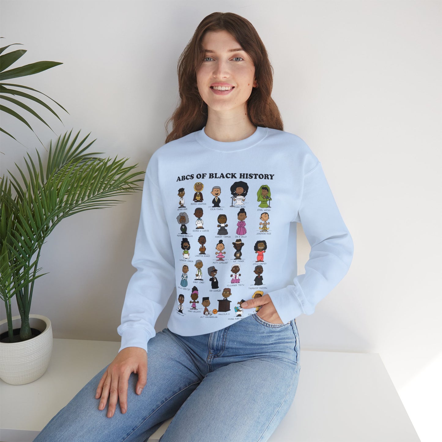 ABCs of Black History Unisex Heavy Blend™ Crewneck Sweatshirt