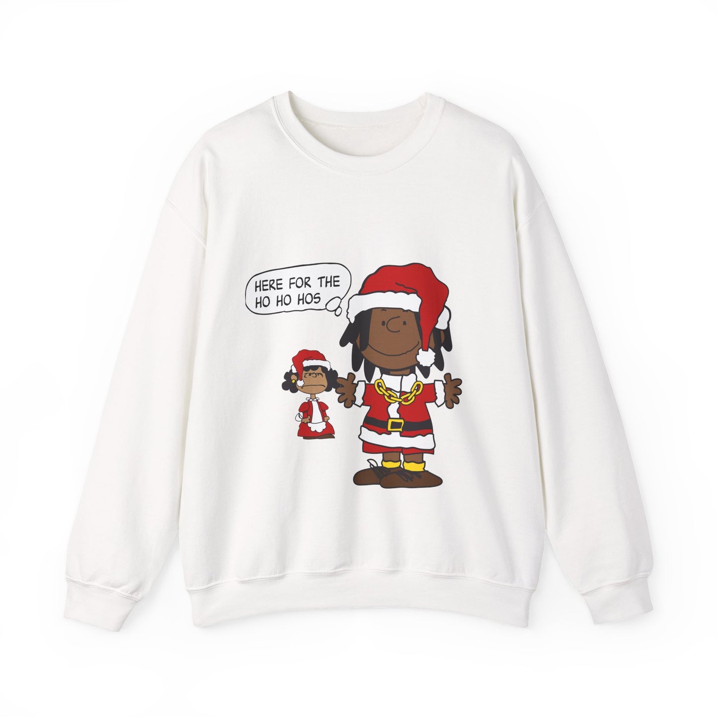 Black Santa Christmas Shirt – Holiday Graphic Tee for Women & Men | Keisha & Friends