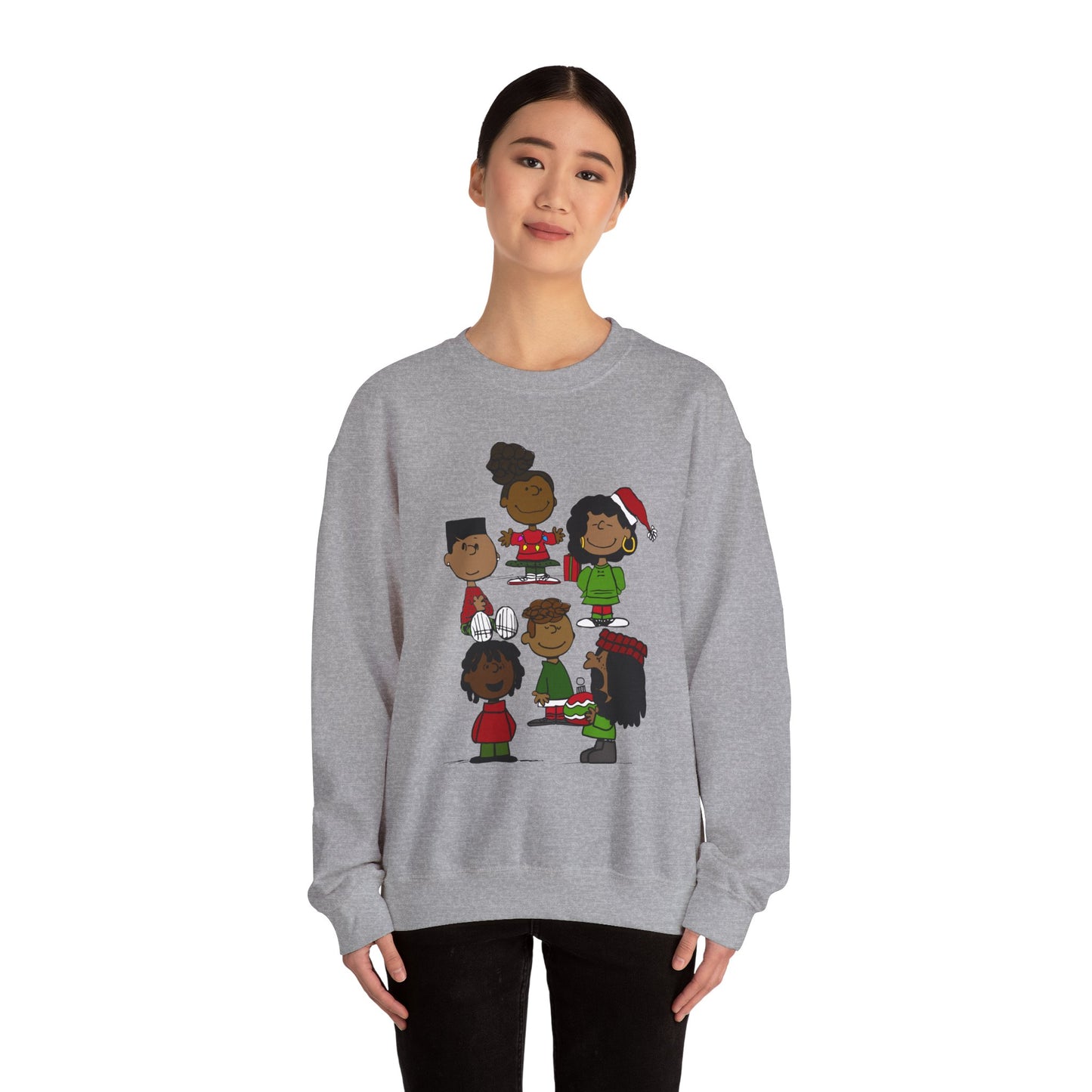 Black Charlie Brown Characters Christmas Shirt